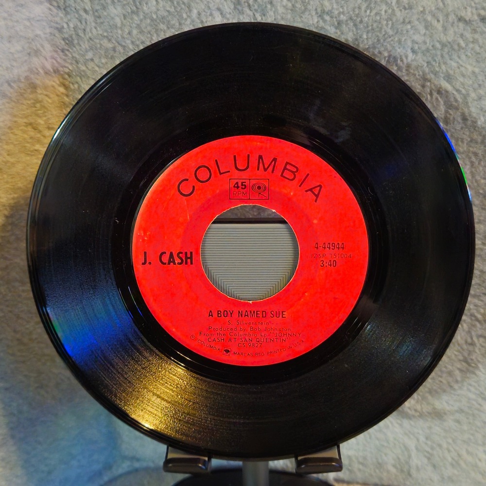 JOHNNY‎ CASH J Cash A Boy Named Sue 45RPM Pitman Columbia 4-44944 Sleeve